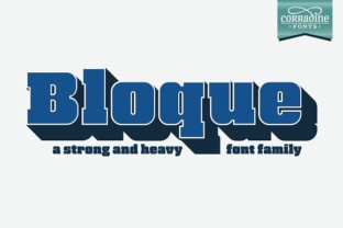Bloque Family: A Heavy Slab Font with Layered Versatility