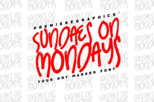 Sundaes on Mondays: A Playful Typeface for Bold Designs
