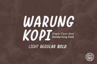 Warung Kopi: A Handwritten Font That Balances Playfulness and Readability